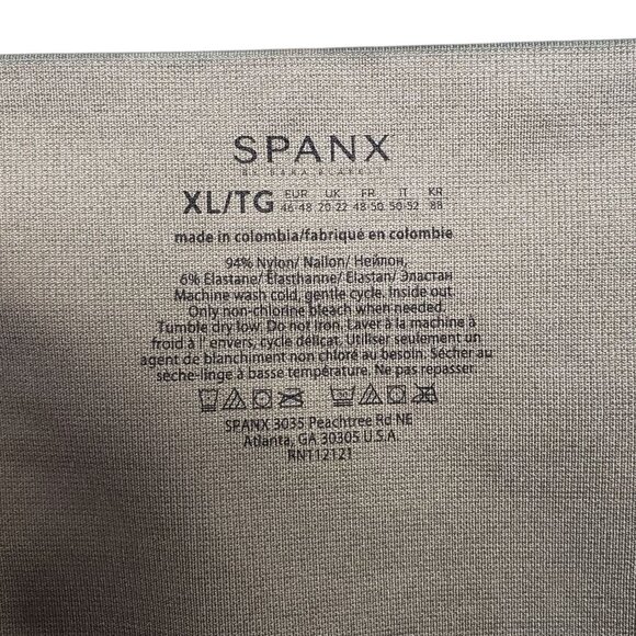 Spanx Look at Me Now Seamless Cropped Leggings Womens XL Desert Camo Green - Picture 6 of 8